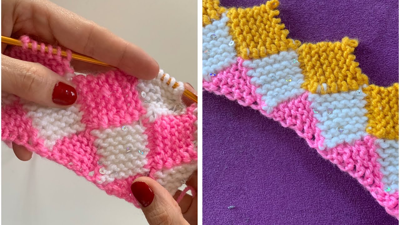 Entrelak Örgü Battaniye ( Şişle) / HowtoKnit Entrelac Blanket