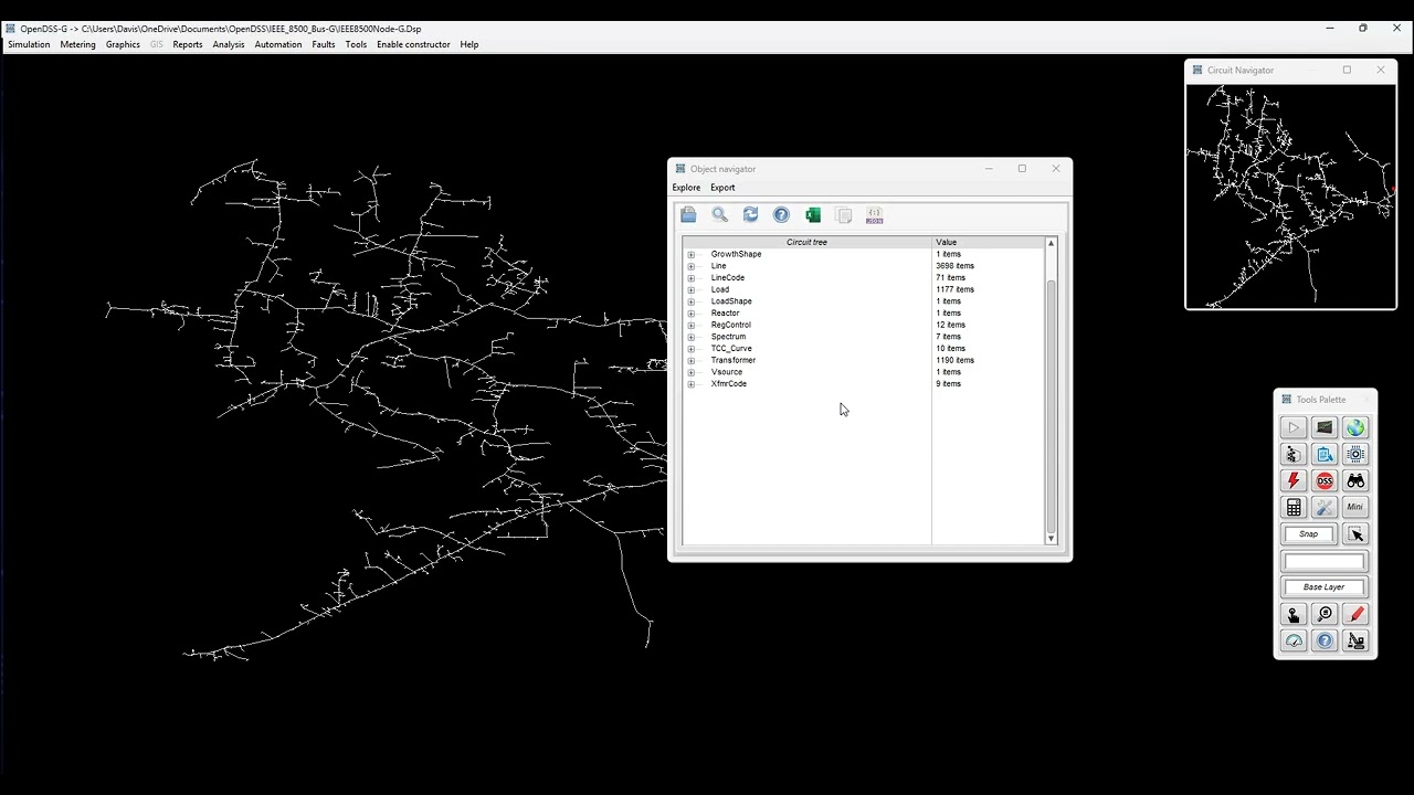 The enhanced circuit navigator in DSS-G version 7