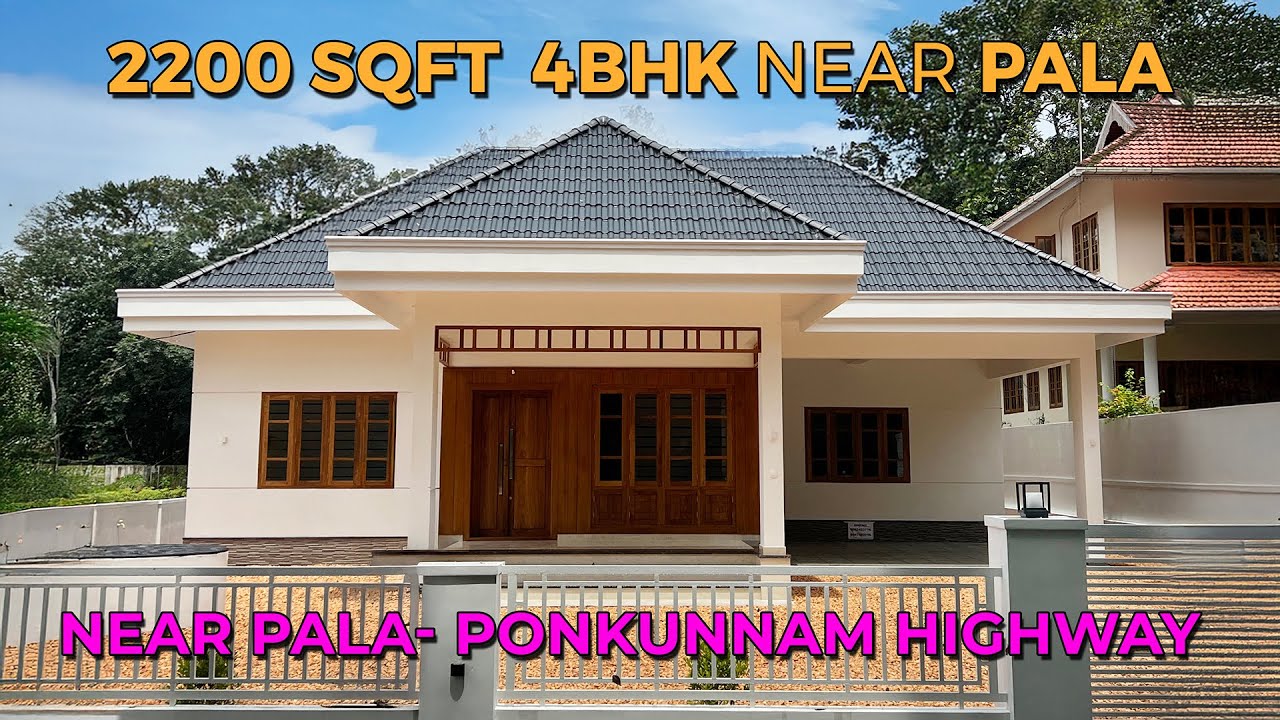 പാലാ - പൊൻകുന്നം ഹൈവേയിൽ പൂവരണിയിൽ 2200sqft 4BHK മനോഹരമായ വീട് . For sale enquiries ☎️8921758725