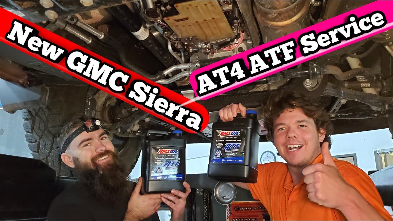GMC Sierra AT4 ATF Service Fluid Change to AMSOIL 100% synthetic