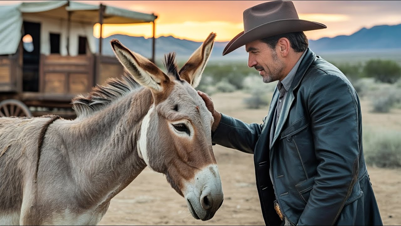 Rich Cowboy Paid for the Finest Stallion — When the Wagon Opened, an Old Donkey Stumbled Out