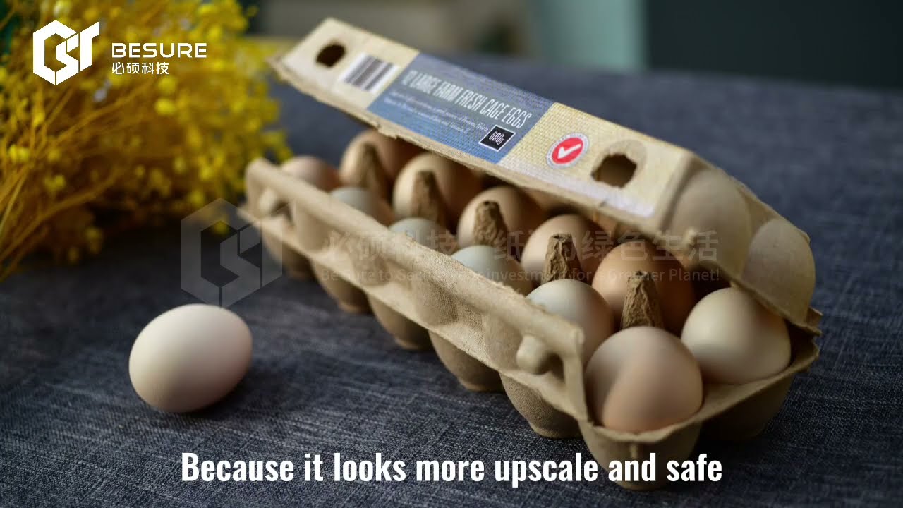 Can it be more beautiful ! Show you how the egg carton labeling machine works