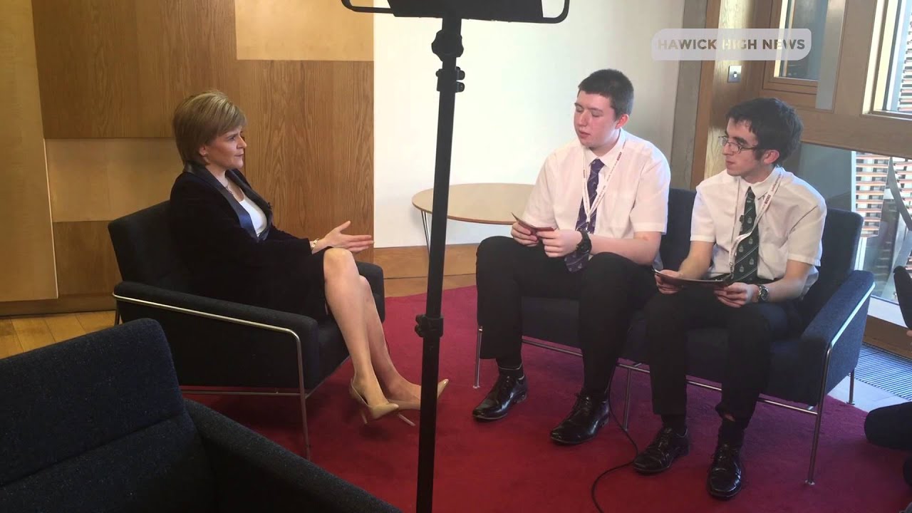 Nicola Sturgeon - Full Interview | BBC News School Report 2015 | Hawick High News