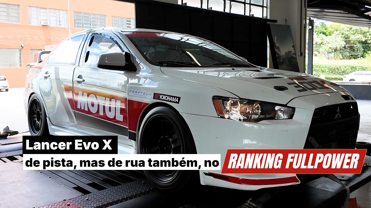Se tem placa é de rua! Lancer Evo R de pista também roda na rua e seu 2.0 16V forjado rende e dura