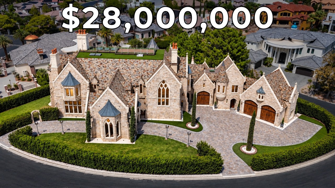 Внутри замка в Лас-Вегасе за 28 000 000 долларов!
