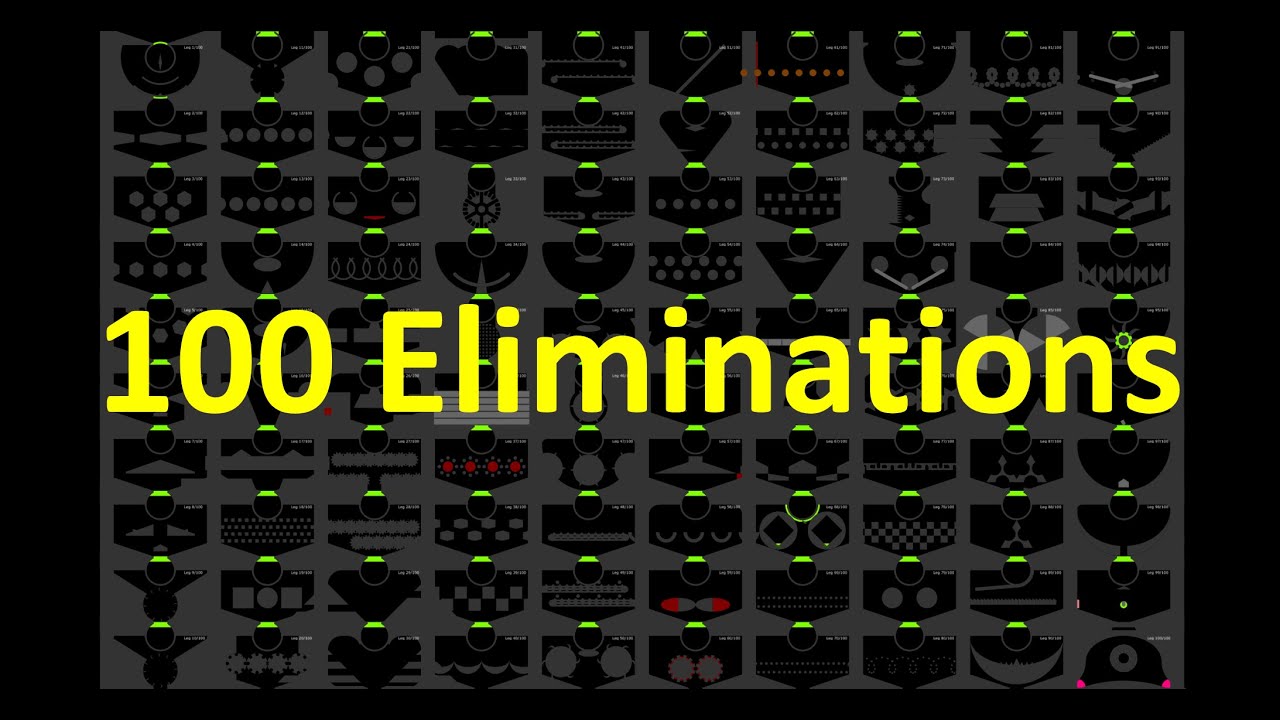 100 Eliminations Marble Race in Algodoo