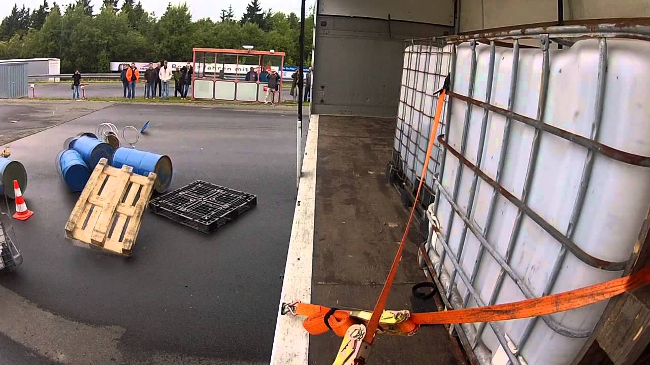 GWS-Schlobohm Ladungssicherung Bremsversuch am Nürburgring