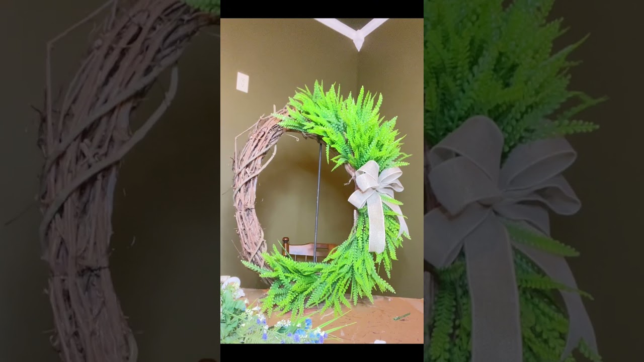 Rustic spring wreath 