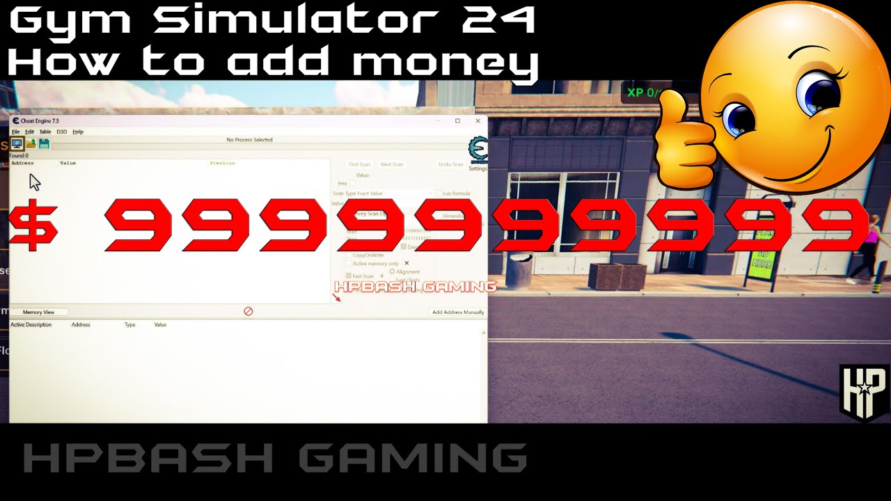 Gym Simulator 24 - How to add money using Cheat Engine