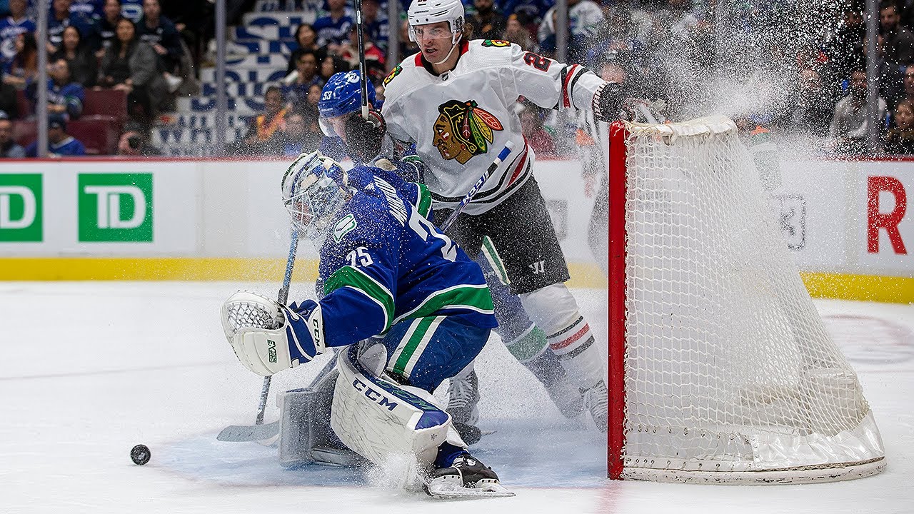 Jacob Markstrom stymies Blackhawks with 49-save shutout