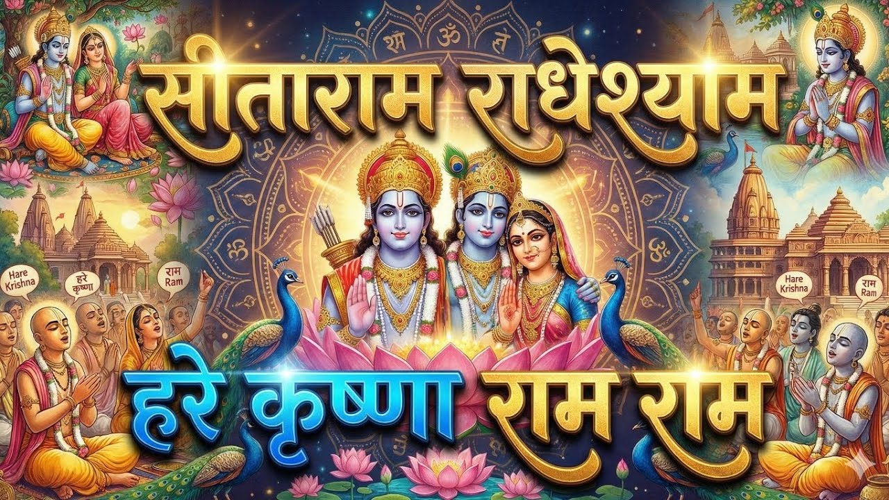 सीताराम राधेश्याम हरे कृष्णा राम राम|नाम जाप कीर्तन|कृष्ण धुन 1008|रामधुन|श्याम धुन|naam jaap anil
