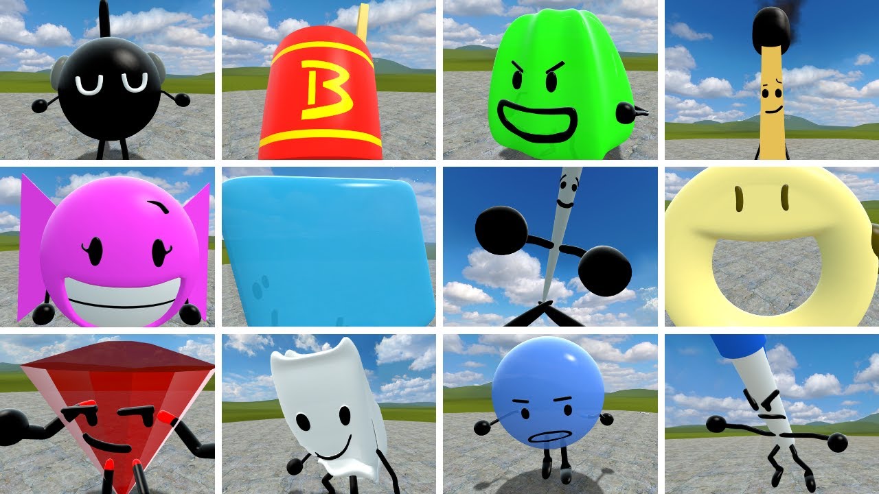 All New Battle For Dream Island v16 & v15 In Garry's Mod