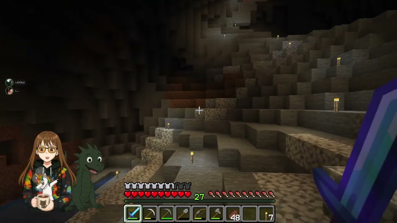 minecraft père et fille nous minont plus profond