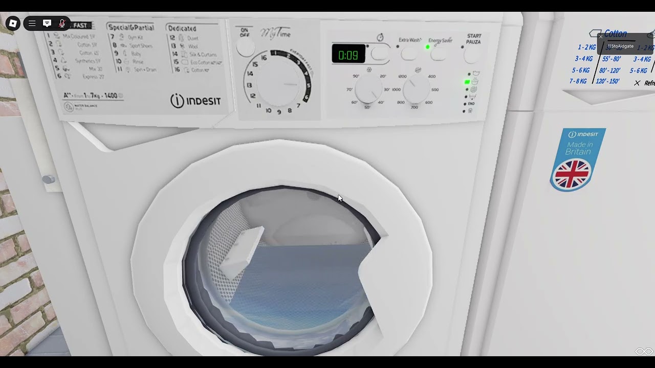 indesit my time washing machine spin