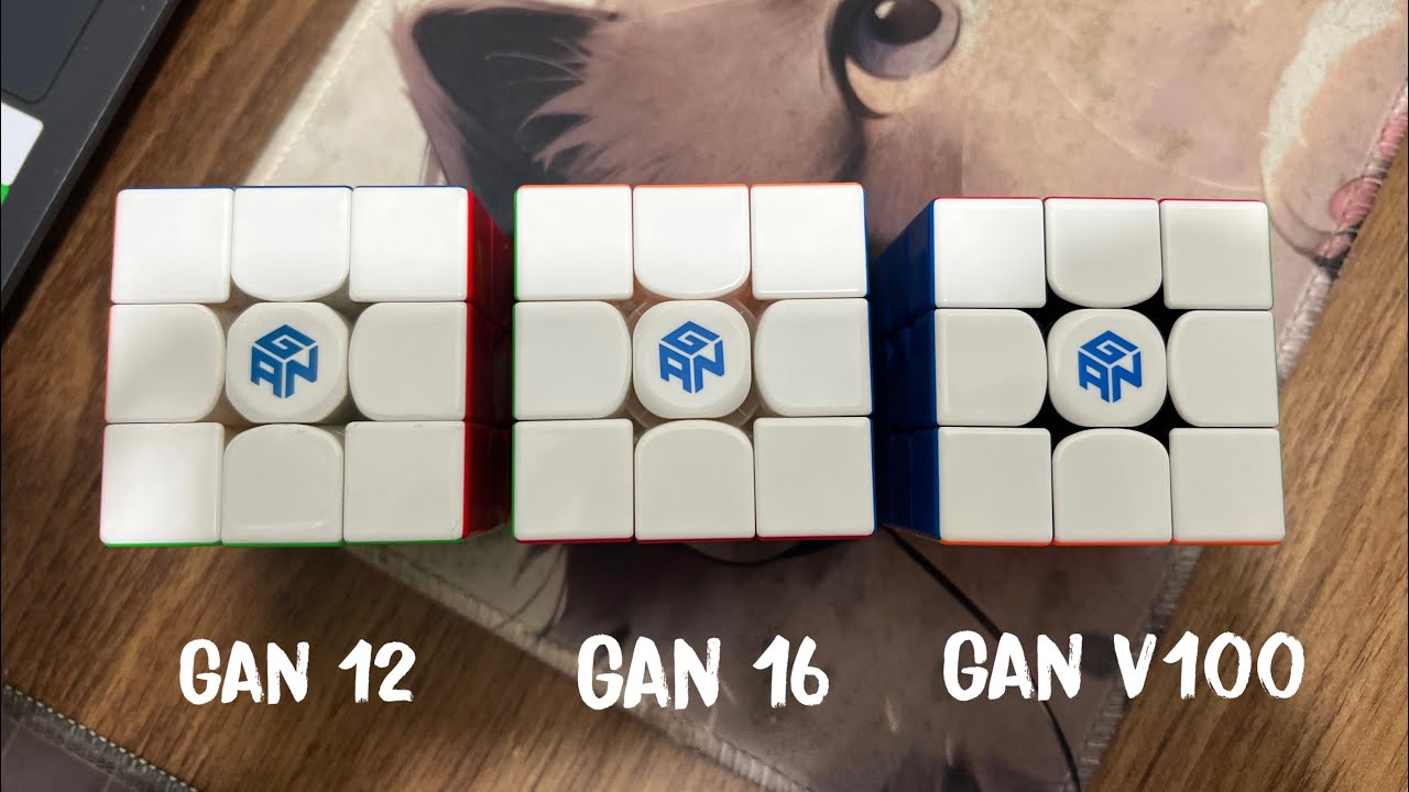 So Sánh 3 Khối Rubik Tốt Nhất Của Gan Cube: Gan 12, Gan16 và Gan v100