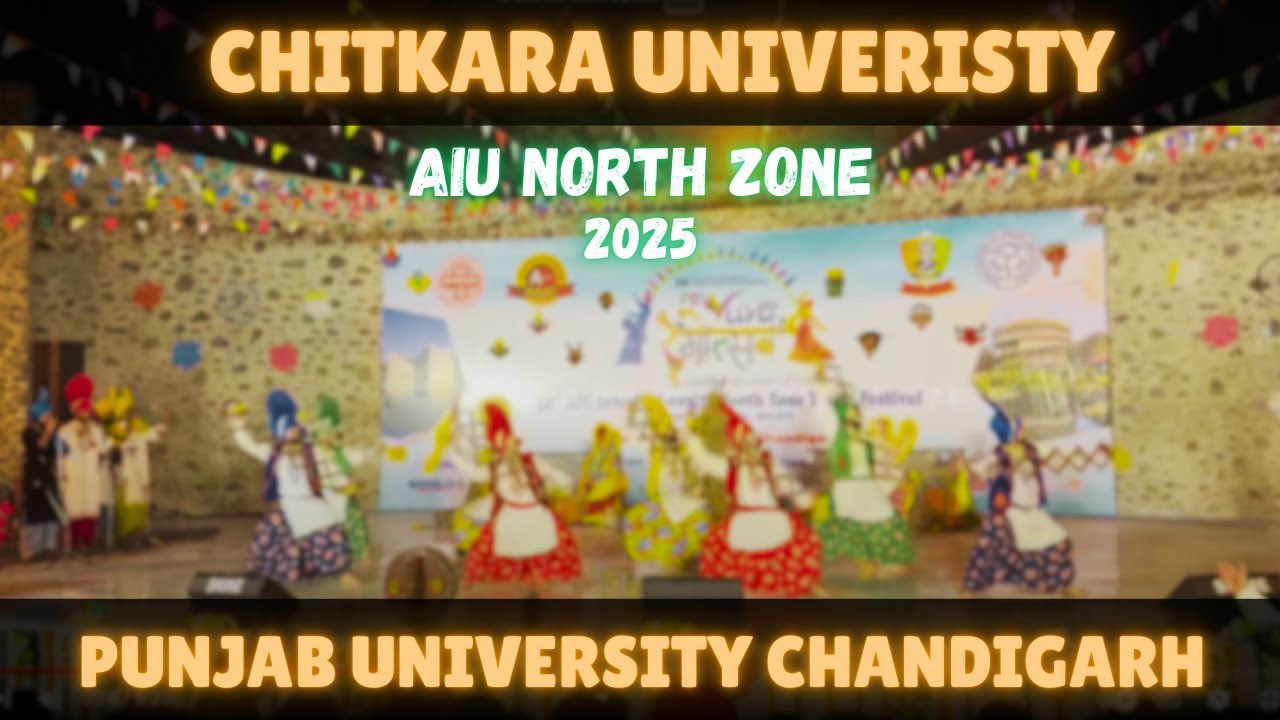 Chitkara University Bhangra❤|A.I.U. North-Zone 2025|Punjab Uni - Chandigarh