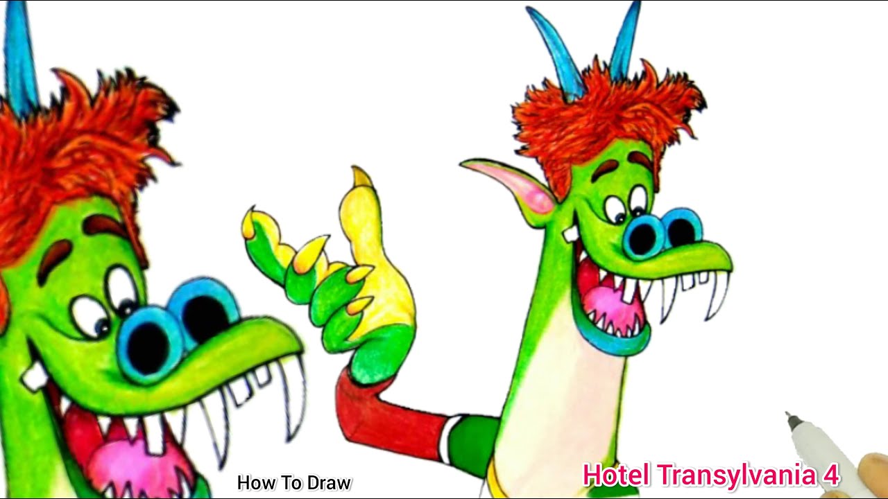 Hotel Transylvania 4 Transformania | Dennis Transformation| How To Draw Hotel Transylvania 4
