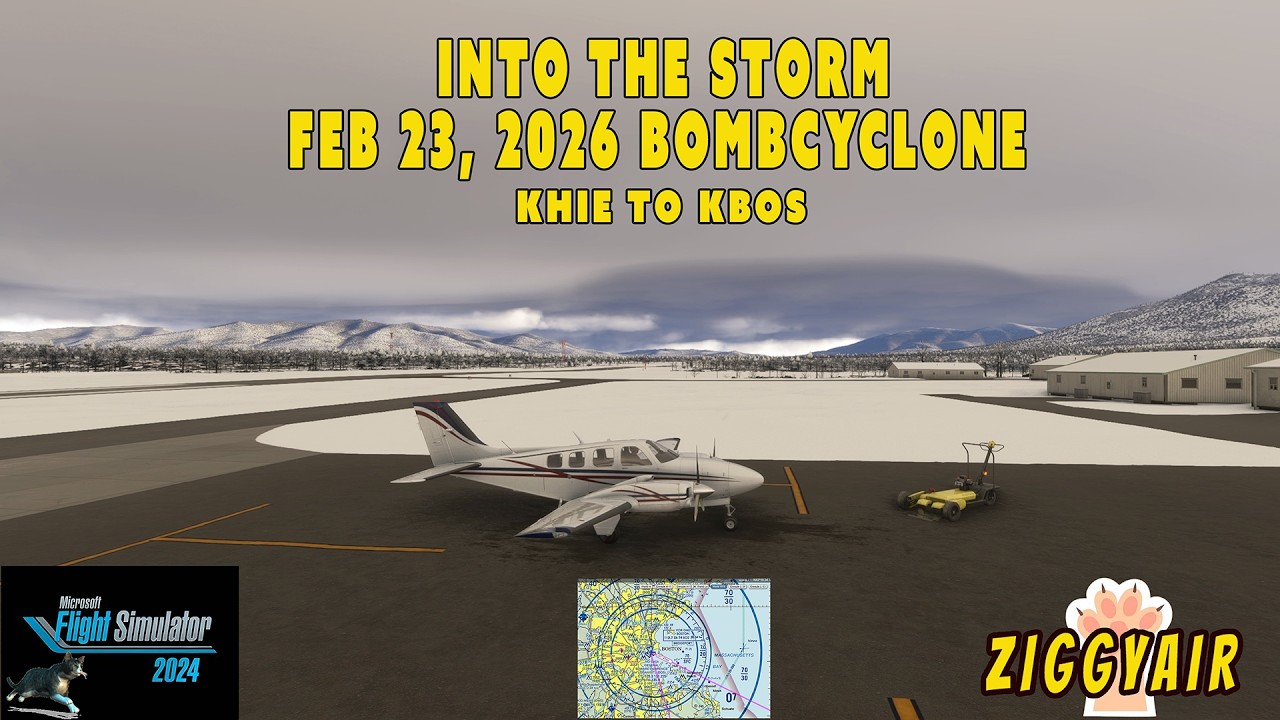 FLYING INTO THE EYE OF THE BOMBCYCLONE - KHIE TO KBOS