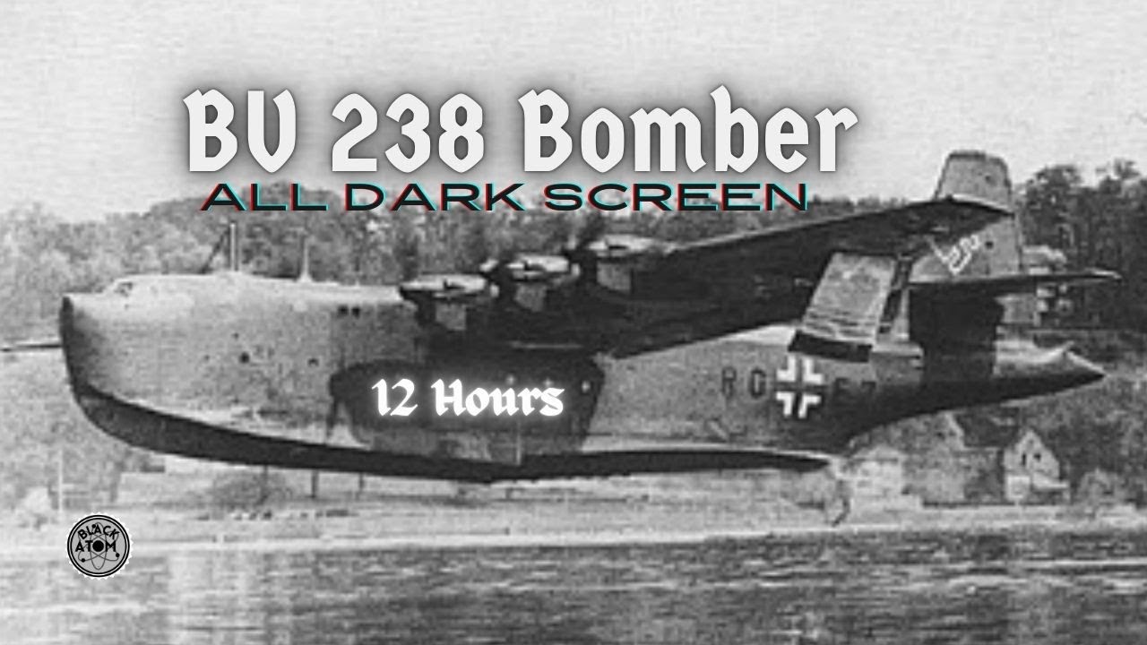 ⨀ BV 238 Bomber Steady Synthesized Flight Sound ✈️ Deep Engine Drone for Sleep, Relaxation & Focus ⨀