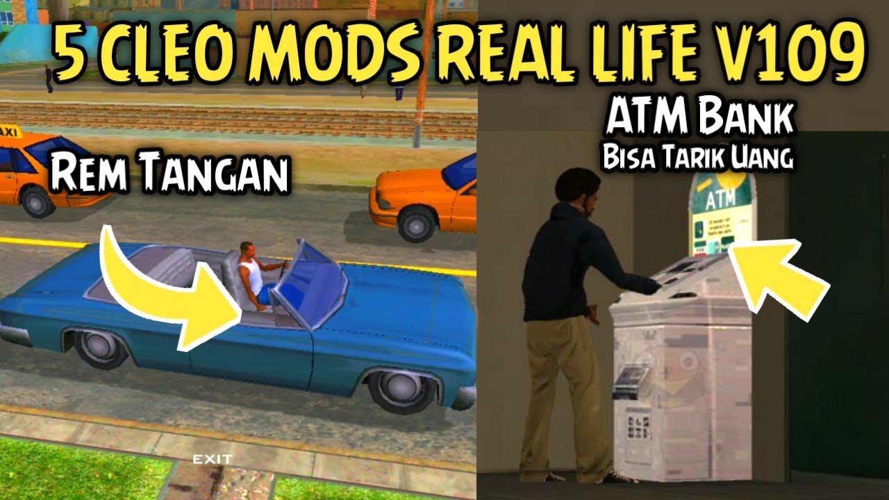 5 CLEO MODS REAL LIFE SITUATION GTA SA ANDROID V109
