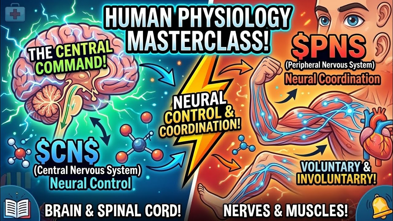 Neural Control & Coordination: Brain (NERVOUS SYSTEM)ka poora Post-Mortem !🕵️‍♂️🧠