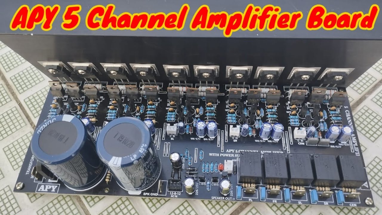 APY | 5 Channel Amplifier | With Power Supply | inbuilt Speaker Protection | Toshiba TR 5198 | GKS