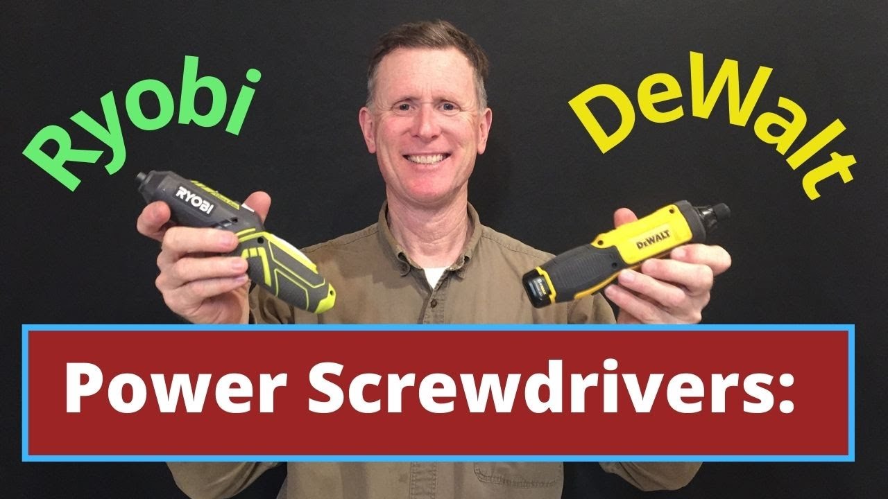 Power Screwdrivers: Ryobi vs DeWalt