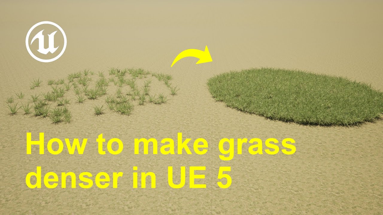 How to make grass denser in Unreal Engine 5