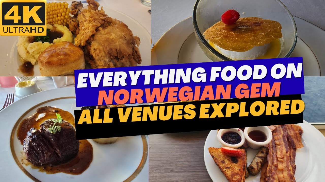 EVERYTHING Food on Norwegian GEM | Buffet | Specialty Dining | MDR | All Venues