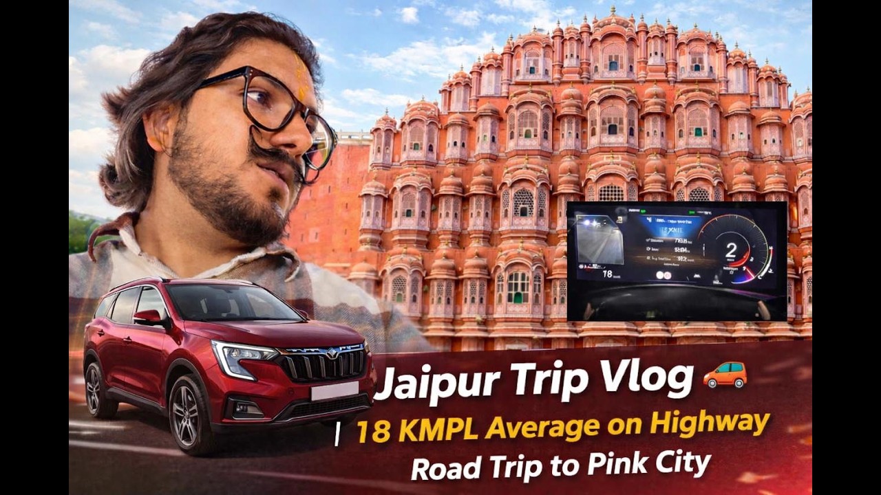 . “Jaipur Trip Vlog 🚗 |18 KMPL ki average woh bhi patrol Automatic mei| Road Trip to Pink City”