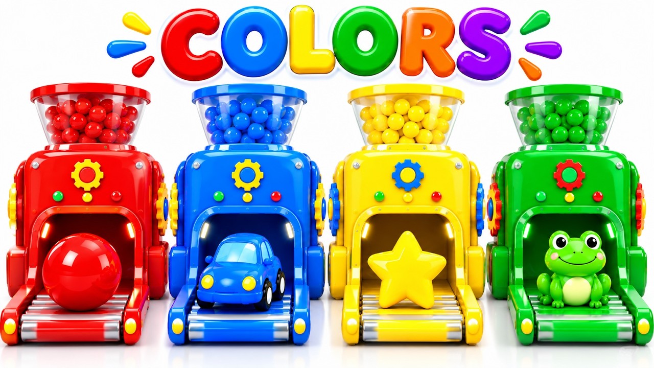 Learn Colors for Kids 🌈 | Color Factory | Red, Blue, Yellow, Green & More!| Preschool learning