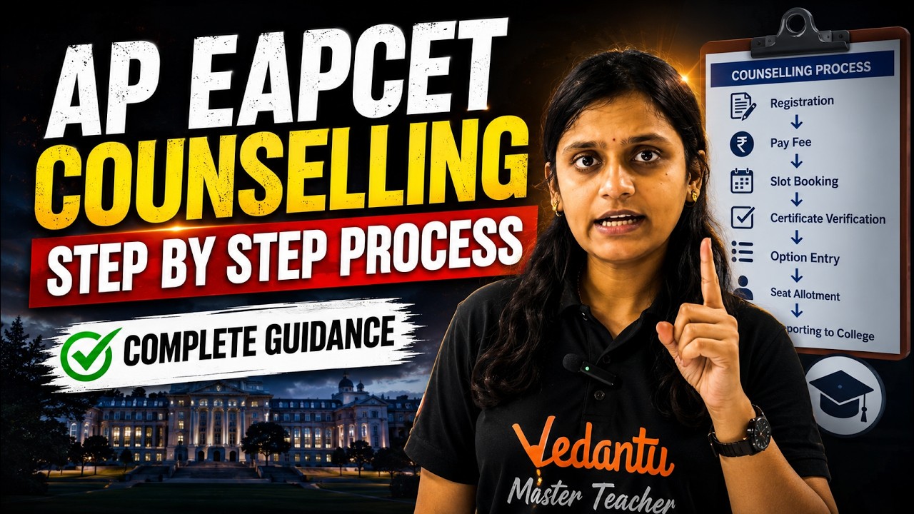 AP EAPCET 2026 Counselling Process Step by Step | Complete Guide from Registration to Seat Allotment