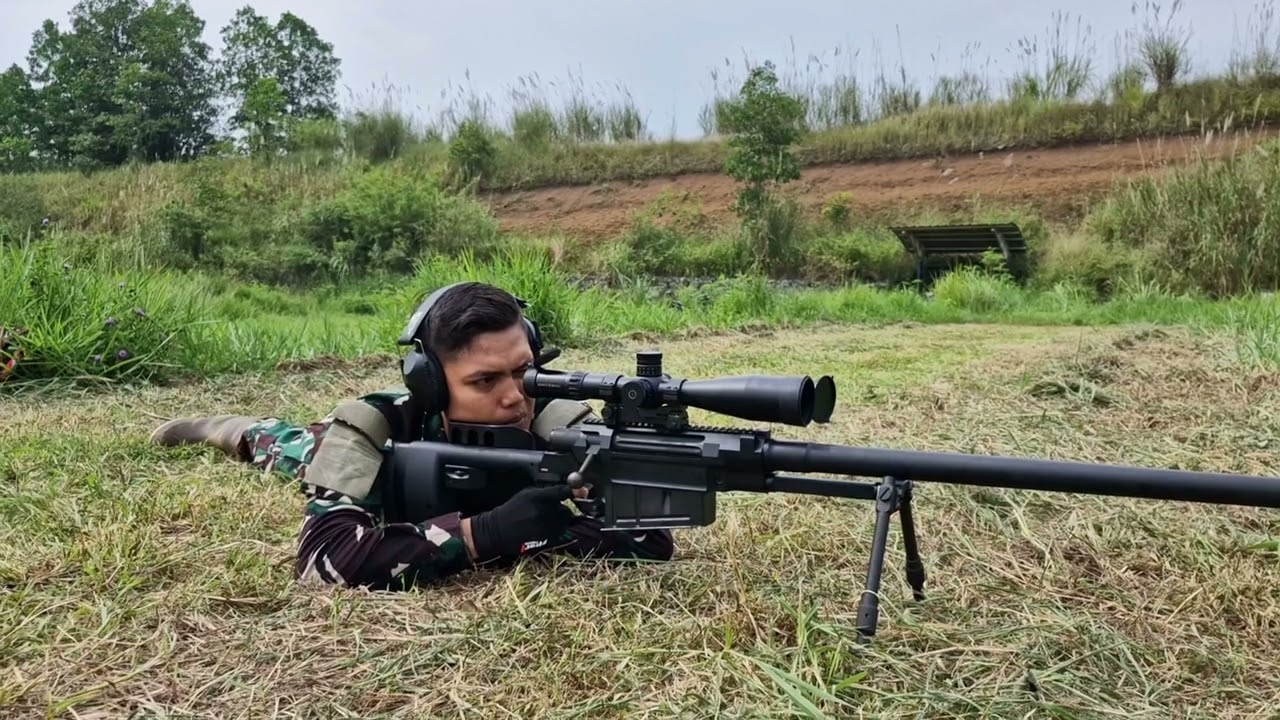 Spr2 kaliber 12,7 mm&nbsp;buatan PT Pindad #sniper #tni #tetapsemangat #shortvideo