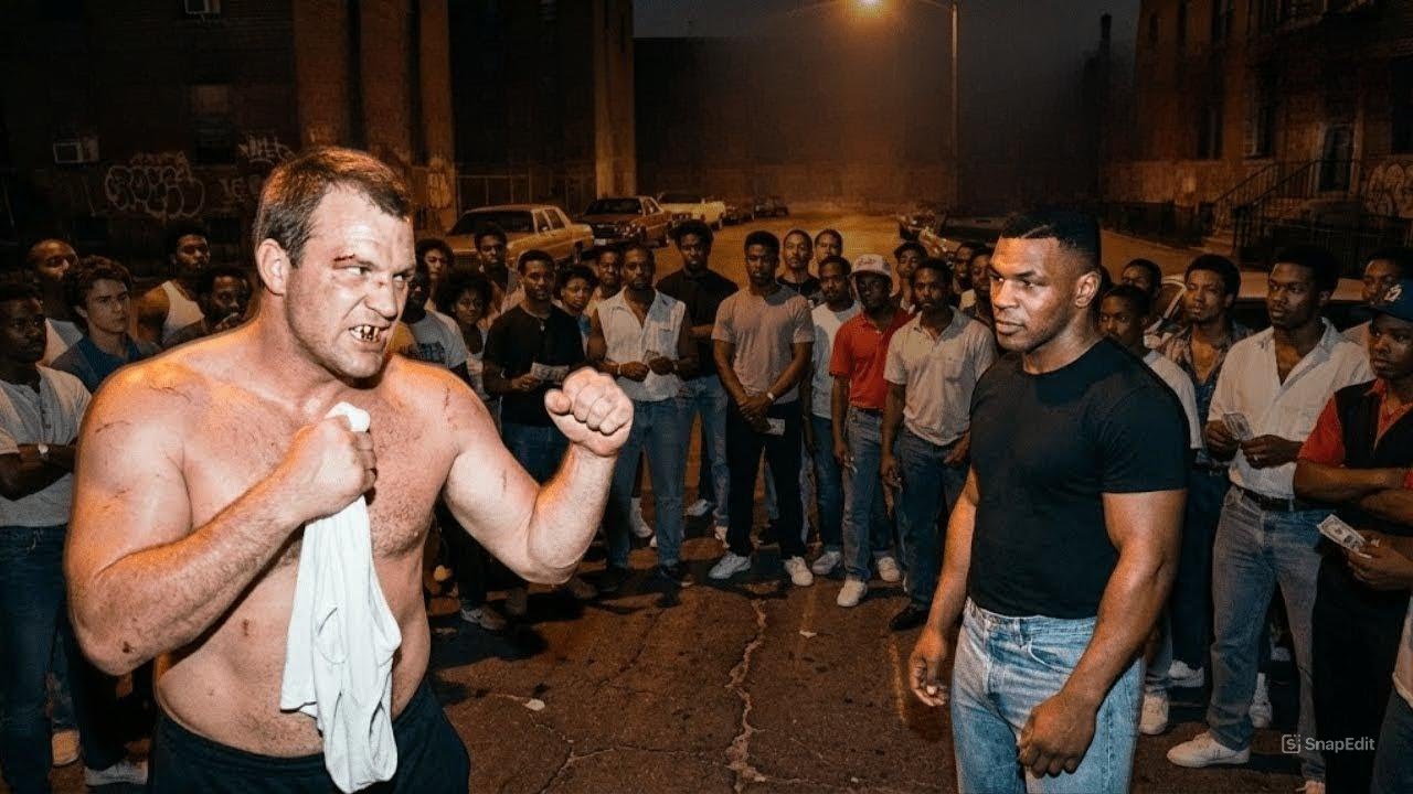 Hiç kaybetmemiş” bir sokak dövüşçüsü Mike Tyson’a meydan okudu — üç yumruk sonra ambulans geldi.