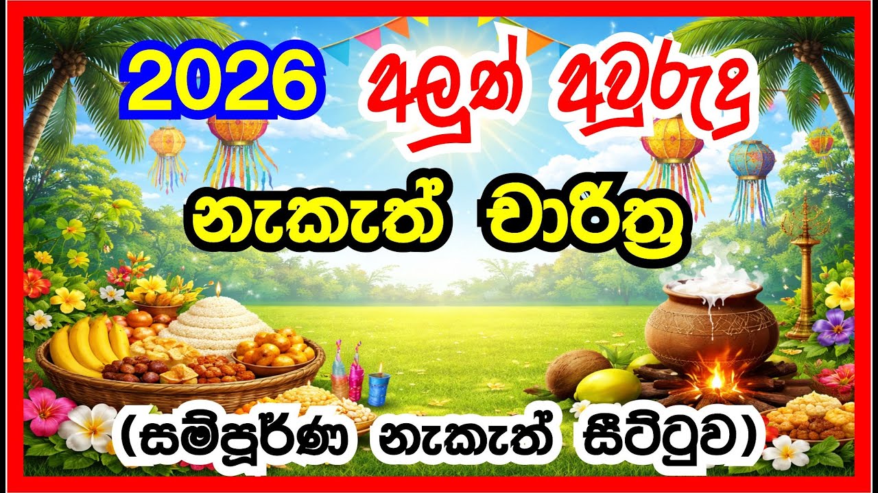 2026 Avurudu Neketh | 2026 අවුරුදු නැකැත් සීට්ටුව | Aluth Awurudu Nakath 2026 #aurudu #avurudu
