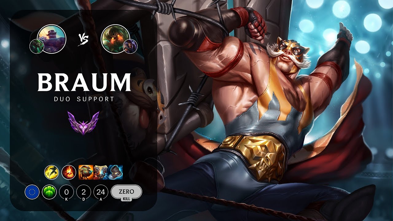 Braum Support vs Nautilus - EUW Master Patch 14.1