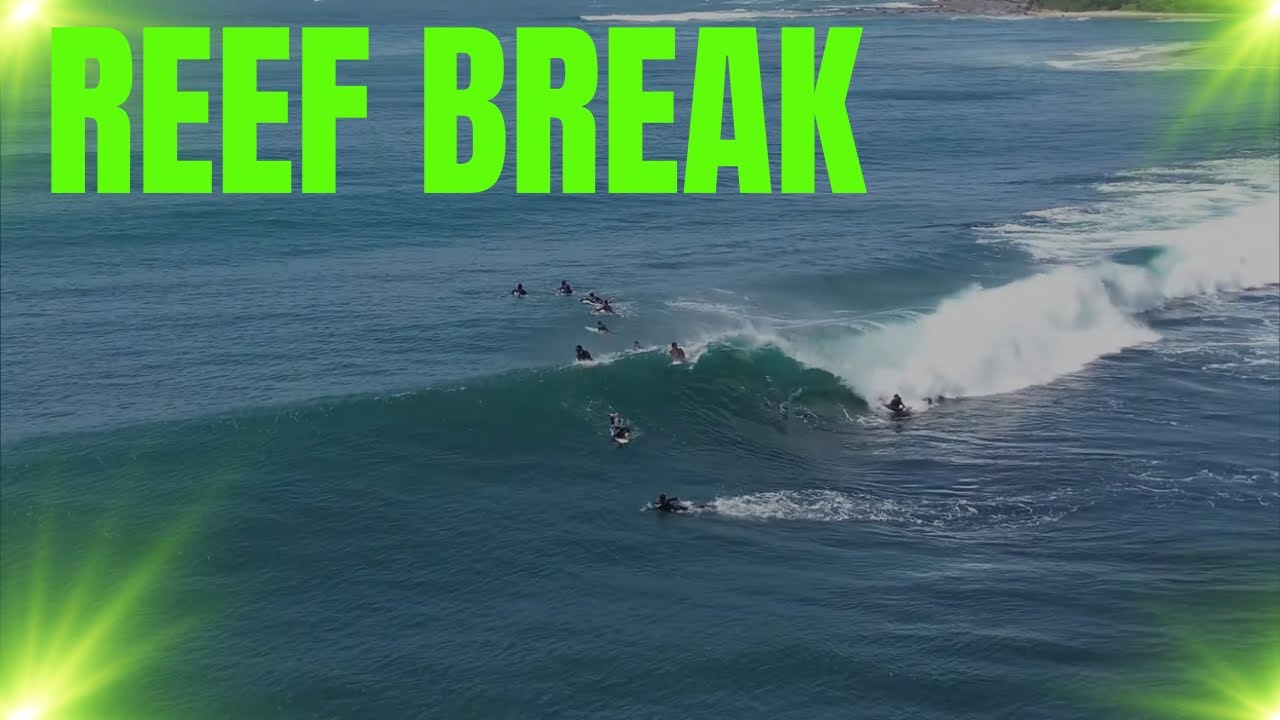 SURFING & BODYBOARDING ON REEF BREAK ON THE COAST!!