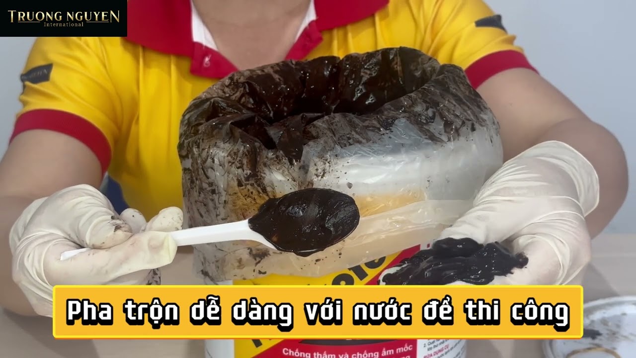 Mở hộp th&ugrave;ng sơn Shell Flintkote No.3