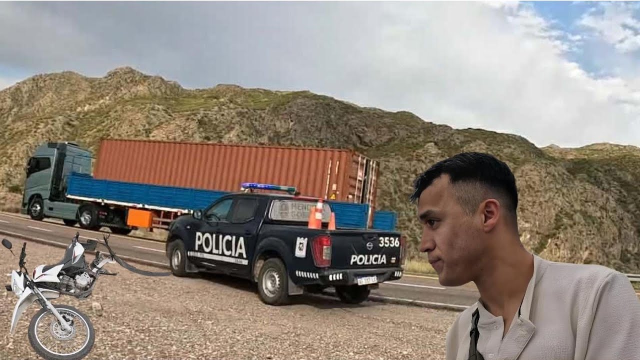 JON MIX MOTOR ocurrio UNA tragedia POLICIA cuando VIAJABA al Dique potrerillos EN mOtO