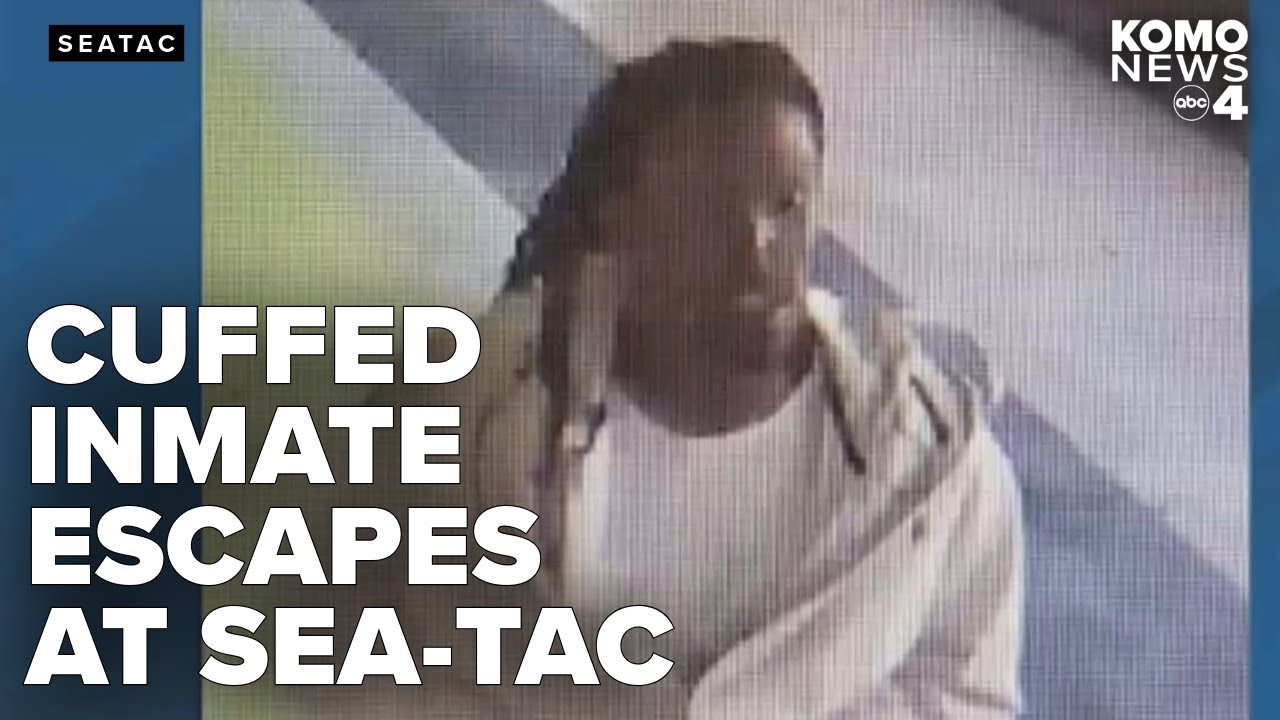 Cuffed inmate slips away from authorities at Sea-Tac airport