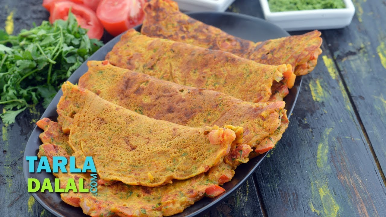 Tomato Omelette Recipe by Tarla Dalal