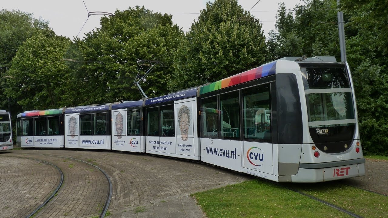 2027, Alstom Citadis RET tram lijn 23, vertrekt van  beginpunt Beverwaard, 3 SEPT 2013