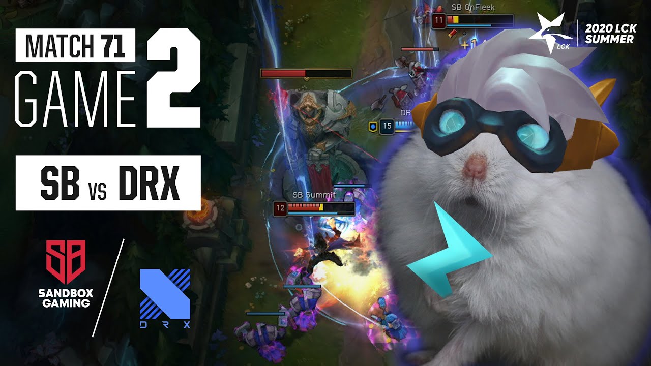 쥐만 나오면 쥐가 썸넬이쥐 근데 제목 떨어졌쥐 망했쥐 | 샌드박스 vs DRX H/L 08.08 | 2020 우리은행 LCK 서머 스플릿