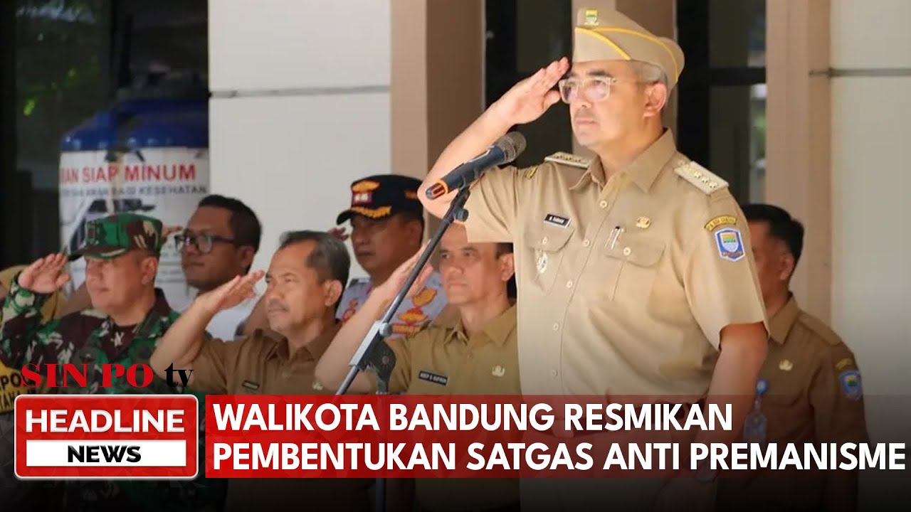 Walikota Bandung Resmikan Pembentukan Satgas Anti Premanisme