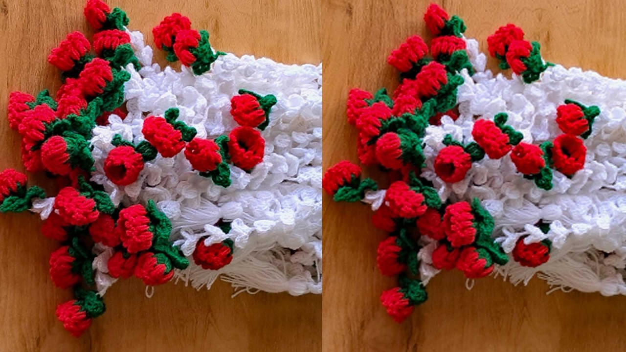 wow...latest 🎀flower lari pattern toran design Woolen jhalar lari Gate parda ka jhalar tutorial 