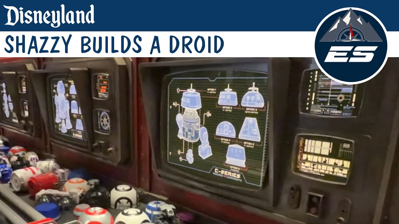 SHAZZY BUILDS A DROID at DROID DEPOT DISNEYLAND'S GE 4K