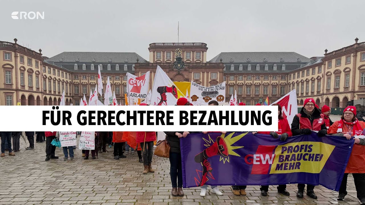 „Streiktag Bildung“ in Mannheim – Tausende gehen auf die Straße | RON TV
