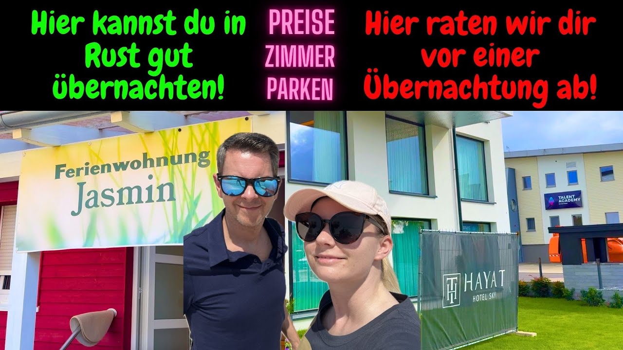 Übernachtungscheck Rust / Hotel Hayat Sky Hotel / Ferienwohnung Jasmin / Nah zum Europa Park / Vlog