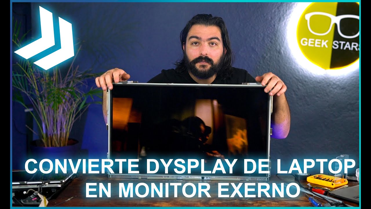 CONVIERTE DISPLAY DE LAP TOP EN MONITOR EXTERNO RECICLANDO PARTES DE PC (DISPLAY) TUTORIAL GEEKSTARS