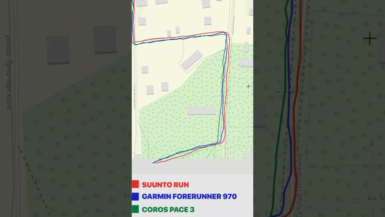 SUUNTO RUN: ТЕСТ пульса и GPS против Garmin и Coros 📊🎯 #shorts #suunto #garmin #coros
